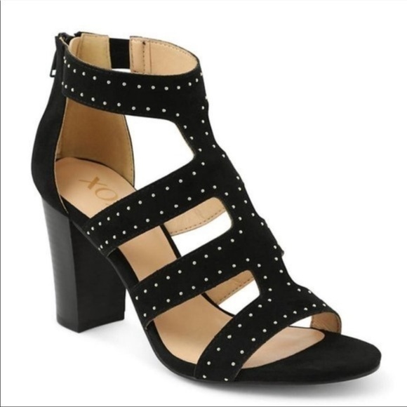 Francescas Boston Stud Lined Heel Sandal